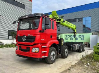 [原創]陜汽德龍M3000前四后八隨車吊配中聯重科16噸吊機